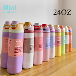 24oz Owala Tumbler FreeSip 絕緣不銹鋼保溫杯水瓶帶吸管,適合運動旅行學校,不含 BPA 運動水