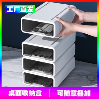 【臺灣出貨】 桌面收納盒 ins抽屜式 透明a4紙收納 辦公卓電腦 桌面收納 單層抽屜