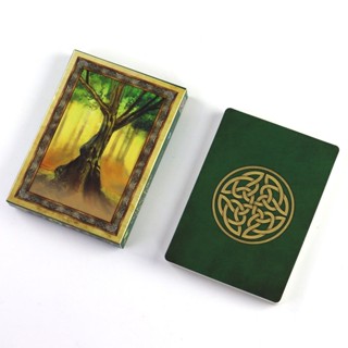 現貨 10.4*7.3cm凱爾特之樹神諭卡 桌遊 卡牌遊戲 英文桌遊 占卜Celtic Tree Oracle聚會休閒遊