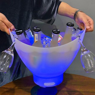 [svzfjuv] LED冰桶LED飲料瓶冷卻器輕便飲料容器啤酒飲料