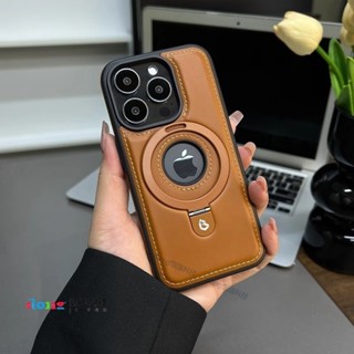高階真皮 磁吸支架 手機殼 磁吸充電 全包防摔 適用 蘋果 iPhone 15 14 13 12 Pro Max 保護殼