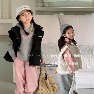 Orange Kids🍊兒童背心 臺灣出貨 男女童馬甲 小中童裝 洋氣外穿兒童秋冬保暖背心 寶寶坎肩加厚外套 背心外套