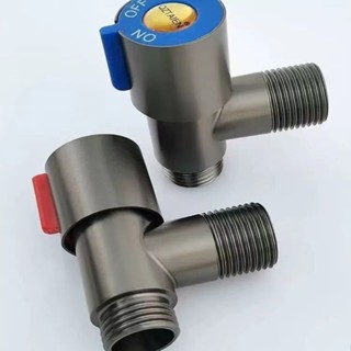 304隱形角閥短版馬桶進水閥泠熱三角閥洗衣機4分迷你洗衣機龍頭 EYUI