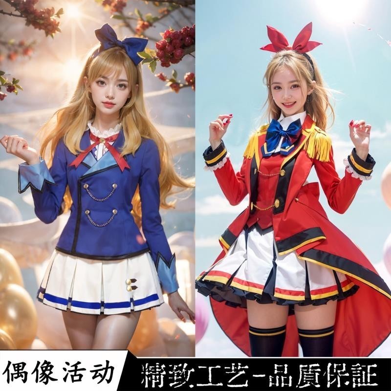 超商免運💖 虹野夢cos服cos校服s4制服偶像活動星宮莓cos服制服二次元動漫