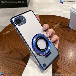 超薄電鍍無邊框 創意CD紋支架手機殼 iPhone7 蘋果8 Plus 蘋果SE2 SE3 SE4 約散熱PC防摔保護殼