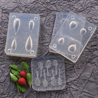 超輕粘土 模擬 微縮 迷你胡蘿蔔 矽膠模具 diy食玩蔬菜蘿蔔矽膠模具