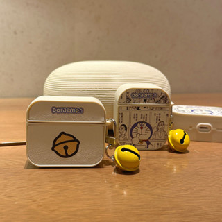 哆啦A夢鈴鐺 Airpods1/2/3/4 適用蘋果無線藍牙耳機保護套 Airpods pro2 防摔 磁吸不掉蓋