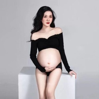 孕婦照衣服照片家拍孕婦裝拍照道具自拍套裝自拍肚皮寵物孕婦在家拍照孕婦裝十八歲夜衣館拍照20250421