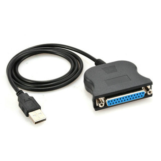 USB 到 DB25 並行列印機電纜適配器公對母連接器,適用於 PC 臺式機筆記本電腦,適用於 Mac Windows