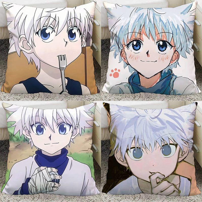 【全職獵人】動漫 抱枕 奇犽 小傑 靠墊 西索 酷拉皮卡 凱特 雷歐力 全職獵人抱枕 枕頭 動漫周邊