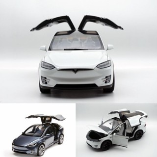 現貨美國原廠 1:18特斯拉TESLA MODEL X 電動SUV合金全開六門汽車模型