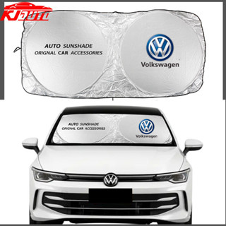 VOLKSWAGEN 大眾汽車擋風玻璃前遮陽罩適用於大眾 Polo Fox Gol Up 高爾夫甲殼蟲桑塔納速騰途觀帕薩