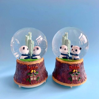 大熊貓水晶球下雪八音盒女孩生日禮物畢業生日禮物閨蜜同學禮品