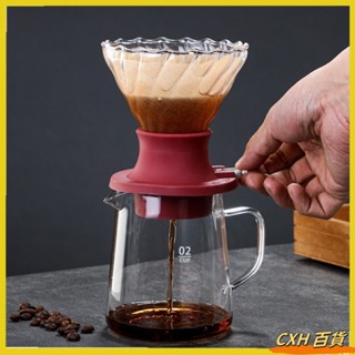 CXH 熱銷 咖啡濾杯 V型玻璃濾杯 浸泡濾杯 手衝咖啡器具 聰明杯 帶閥門濾杯 咖啡器具08