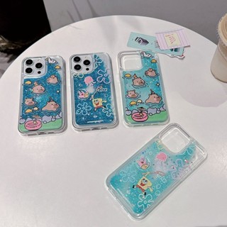 卡通流沙水豚 紅米 Note 14 13 12 11 10 Pro 14C 13C 12C 手機殼 全包 防摔 彩家