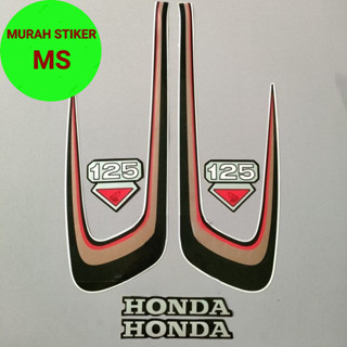 HONDA Hitam 條紋桿貼紙適用於摩托車清單本田 cb100 CB125 CB 125 老派黑金最佳品質全套