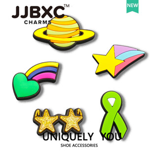 JJBXC 洞洞鞋 鞋釦 鞋花 鞋配飾 DIY彩色星球卡通鞋釦飾品鞋花 DIY時尚鞋附件 適用於cross鞋