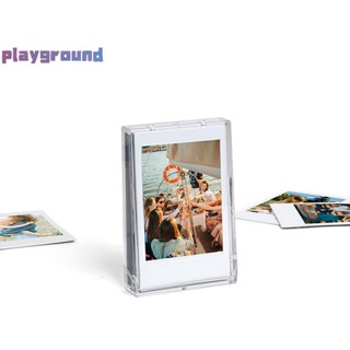 [遊樂場] 3 英寸膠片透明照片收納盒即時相機照片盒適用於 Fujifilm Instax Mini 12/11/9/8