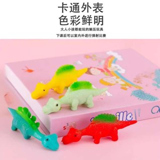 黏黏手掌 黏黏手 解壓親子整蠱粘牆上兒童手指恐龍玩具模型彈弓軟膠彈射發洩模擬