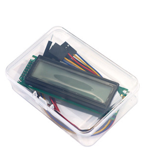 SIMAIR 16x2 藍色 LCD 模組,帶字元點矩陣,IIC,報價杜邦線,單色螢幕