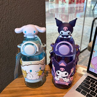臺灣出貨庫洛米兒童水壺tritan小學生上學專用2025新款雙飲吸管盃子