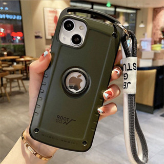 日本ROOT CO軍工防摔 戶外防摔商務iPhone14手機殼蘋果11手提繩12簡約男女x/xr矽膠13潮