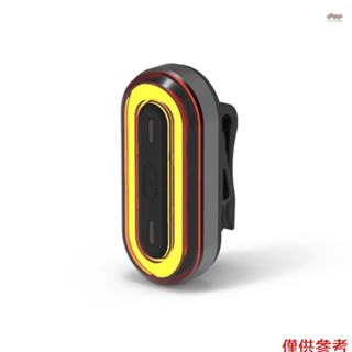 自行車尾燈 USB 可充電尾燈迴圈警示燈支援 6 種燈光模式,適用於 MTB Mountai