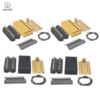 [szgrqkj3] 吉他拾音器 DIY 套件零件更換配件易於安裝樂器用品雙線圈拾音器雙線圈