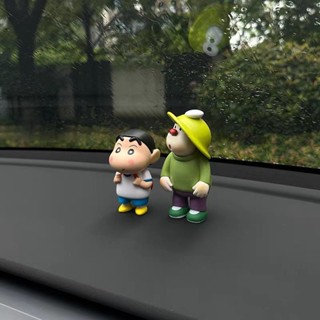 Car Decoration/蠟筆小新胖虎汽車擺件車內中控儀表檯面車用裝飾