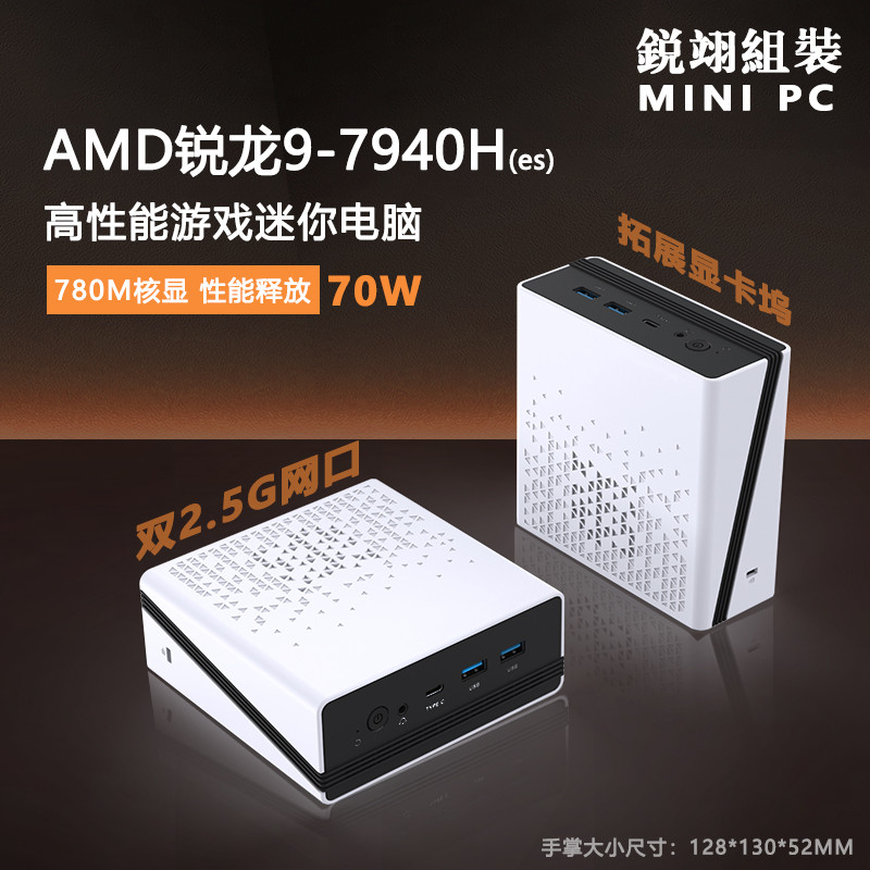 【現貨熱銷】8845H es 銳翊 7640H es 7840H 7940H 辦公遊戲mini小電腦