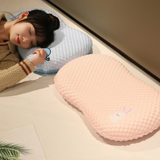 pillow 枕頭 舒服 護頸 助睡眠 超軟肚皮記憶棉枕芯兒童枕頭一隻單人學生宿舍助睡眠貓肚枕套 4/22