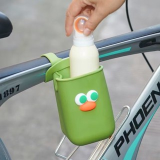 優選精品#【多色選擇】爆款嬰兒車杯架戶外便攜式推車自行車水杯架杯託矽膠置物袋4DAILY