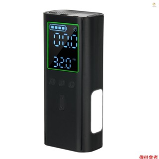 Casytw 輪胎充氣機便攜式空氣壓縮機無繩迷你電動 USB 手持泵用於汽車摩托車自行車球充氣自動關閉帶數字壓力表 LE