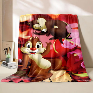 迪士尼 Disney Chip'n' Dale 毛絨毯子兒童法蘭絨柔軟毯子沙發床午睡毯家居裝飾