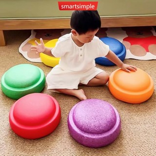 SMARTSIMPLE 平衡墊腳石套裝兒童感官泡沫河跳臺階石室內室外家庭幼兒園趣味遊戲玩具 S6X7