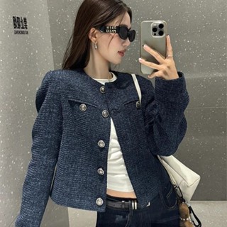 💖臺灣出貨💖 小香風短款外套女 2024秋季新款法式名媛氣質高階感設計感復古短款上衣 氣質百搭短款時尚外套