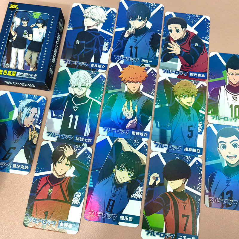 台灣發貨-蓝色监狱小卡凪诚士郎糸师凛冴千切豹马周边拍立得星光镭射LOMO卡