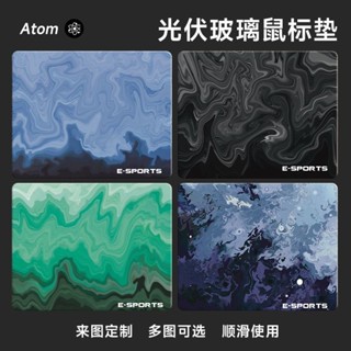 2025特價上新~Atom-亞當光伏玻璃鋼化升級順滑FPS電競遊戲辦公桌墊用墊滑鼠墊