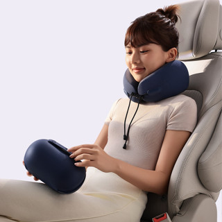 EVERY THINK 旅行出遊三件組/ 捲捲U型枕+好眠眼罩+降噪耳塞/ 藍色 eslite誠品