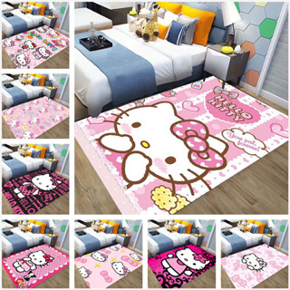 Hello Kitty 三麗鷗日本卡通動漫可愛印花地毯客廳區域大號防滑墊兒童臥室床頭裝飾地墊生日禮物-2