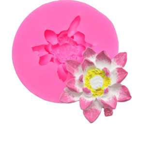 矽膠模具 - 盛開的泰國蓮花 - 3.8 釐米開花蓮花 - 1.8 釐米低手 - 填充果凍 - 製作蠟燭 - 製作巧克力