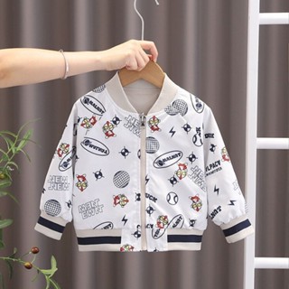 糖寶BABY品質童裝 男童2024外套帥氣新款兒童洋氣棒球兒童夾克雙面穿上衣春秋嬰兒潮