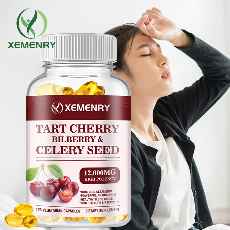 XEMENRY有機酸櫻桃 10:1萃取物1200 毫克，相當於 12.000 毫克酸櫻桃🍒，60/120粒膠囊