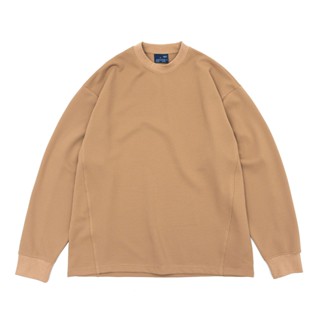 CentralPark.4pm Heavy Crew Neck L/S Tee (Sand Beige)
