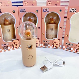 卡通水豚便攜空氣加濕器30ml USB霧化器空氣淨化器香薰精油擴散器補水器生日禮物
