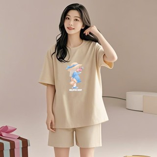 現貨女裝|印花套裝|休閒兩件套|短袖短褲睡衣|夏季女裝|甜美裝|大碼女裝|運動套裝|顯瘦套裝|休閒套裝|ins潮兩件套