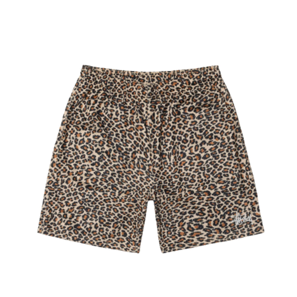 [FLOMMARKET] Stussy Basic Mesh Short 豹紋短褲 棕色