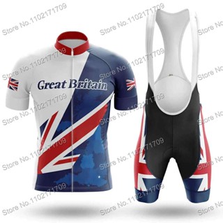 Big SALE National Team 英國男士騎行服套裝公路自行車襯衫騎行服套裝自行車背帶褲短褲山地車