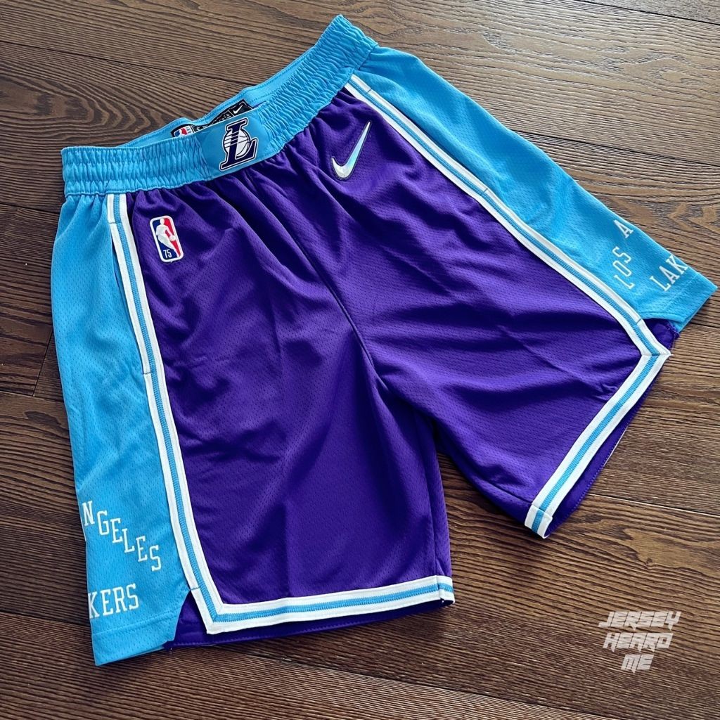 【球衣藏家】湖人 21-22 鑽石75周年 城市版 Lakers CITY NIKE SW 球迷版 NBA 球褲