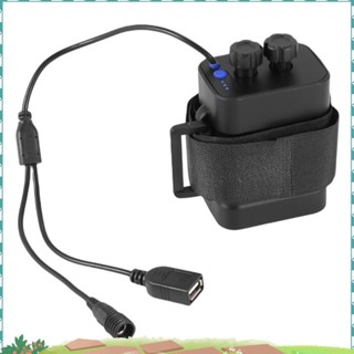 防水 DIY 6X 18650 電池盒盒蓋,帶 12V DC 和 USB 電源,適用於自行車 LED 燈手機路由器 qe